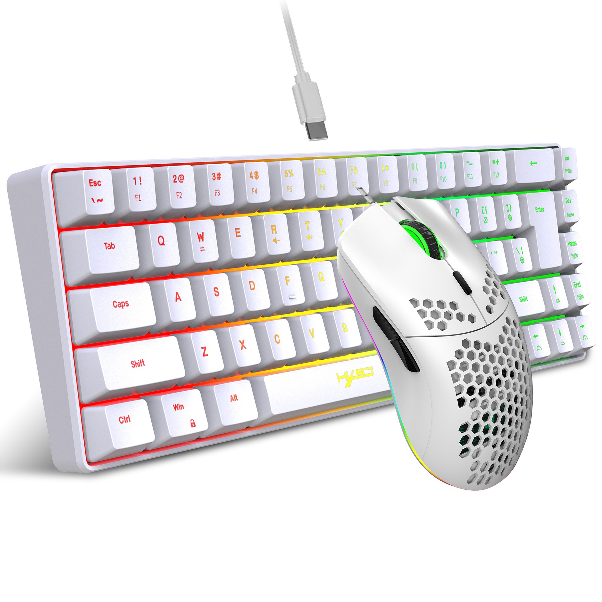 Laptop Accessories Combo - Keyboard and Mouse 68key Wired Membrane