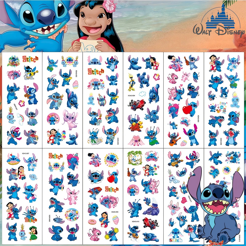 Laptop Accessories Stickers - 48Sheets Cute Disney Lilo Stitch Stickers