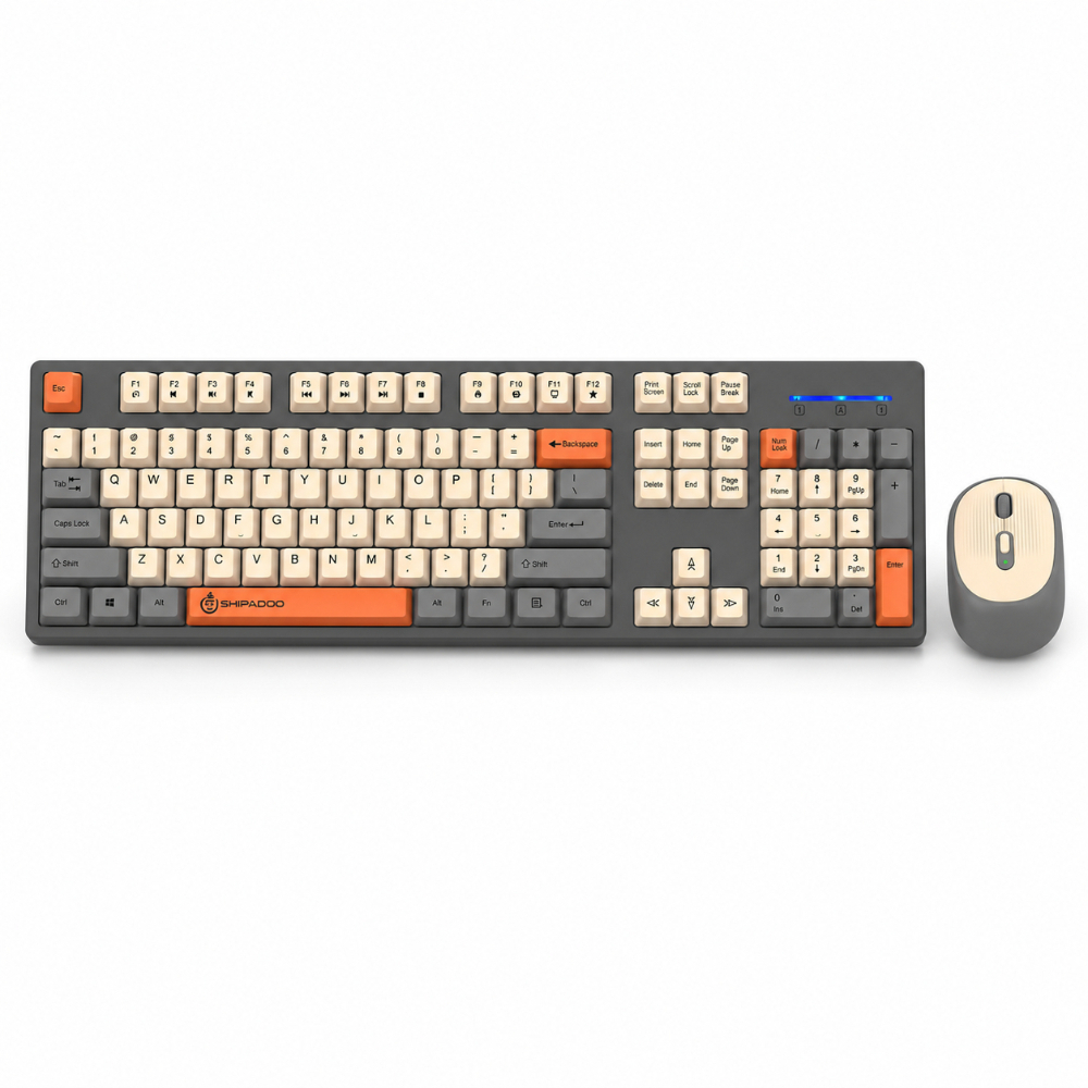 Laptop Accessories Combo - SHIPADOO W1060 2.4G Wireless Gaming Keyboard