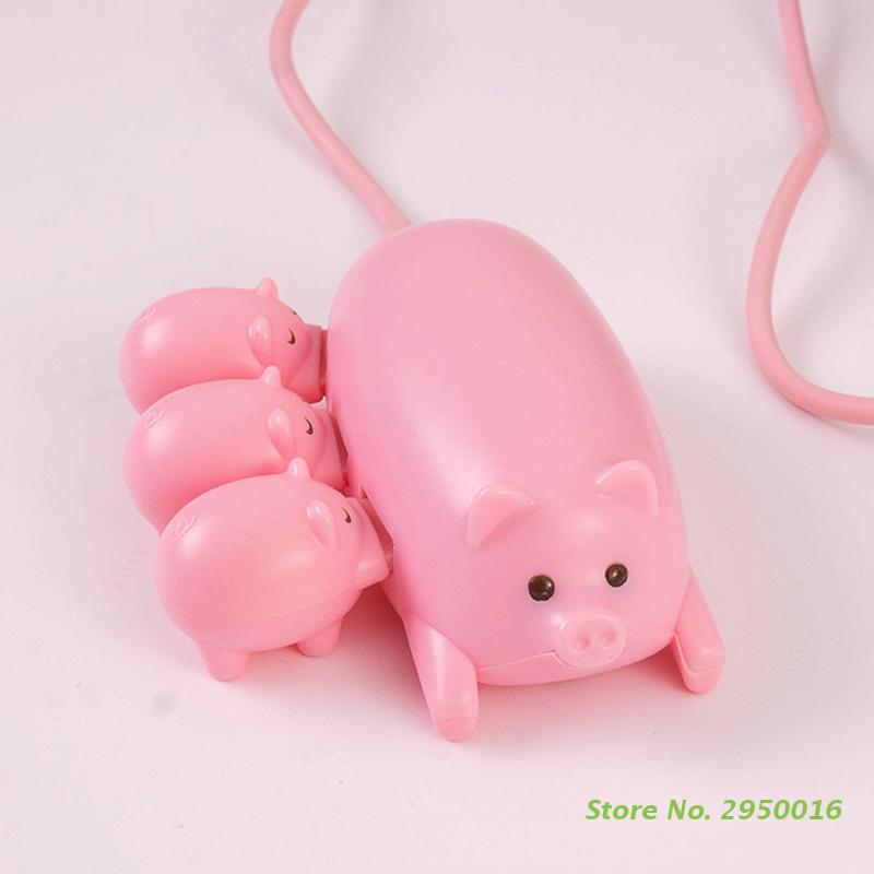 Cartoon Pink Pig 3 Port USB 2. - Laptop Accessories Pink review and price