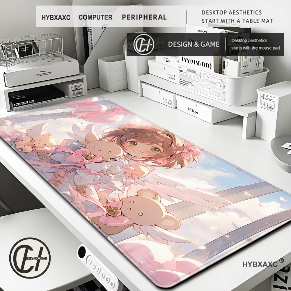 HYBXAXC Large Deskmat Wand Rub - Laptop Accessories Pink review and price