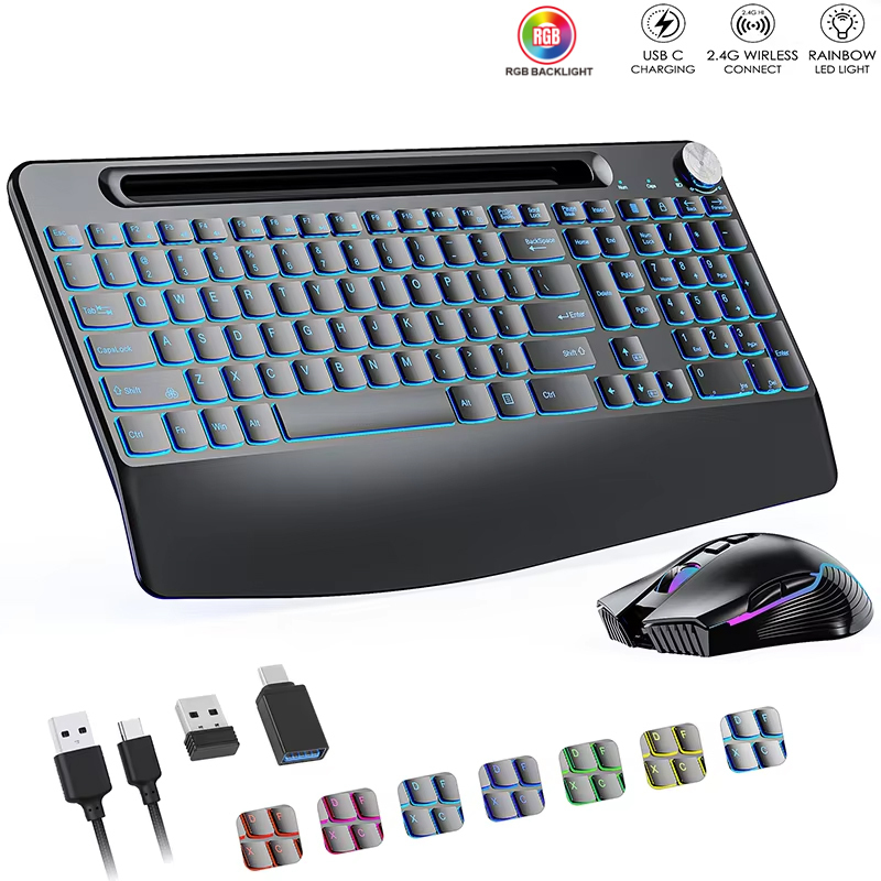 2.4G&Type-C Wireless Keyboard  - Laptop Accessories Combo review and price