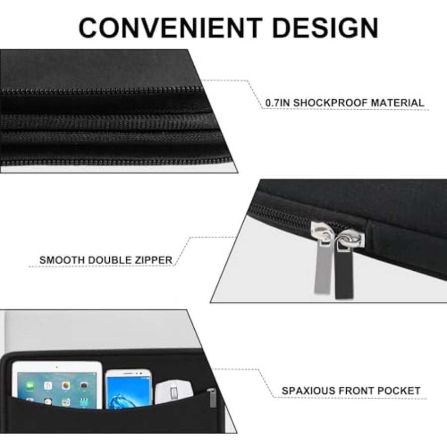Laptop Sleeve Case, Shockproof - Laptop Accessories Bag For Men review and price