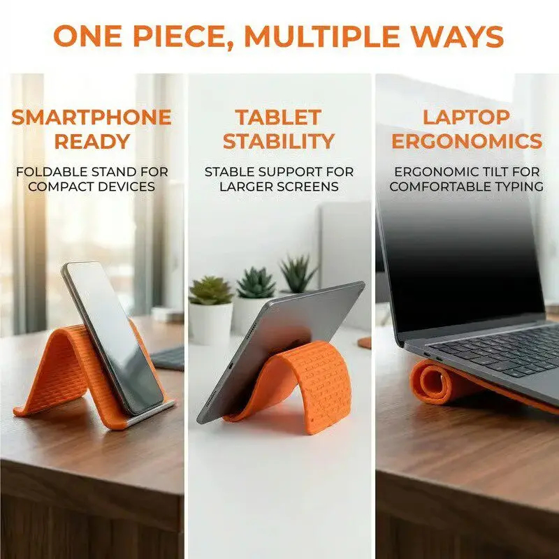 Silicone Foldable Phone Stand  - Accessories Laptop review and price