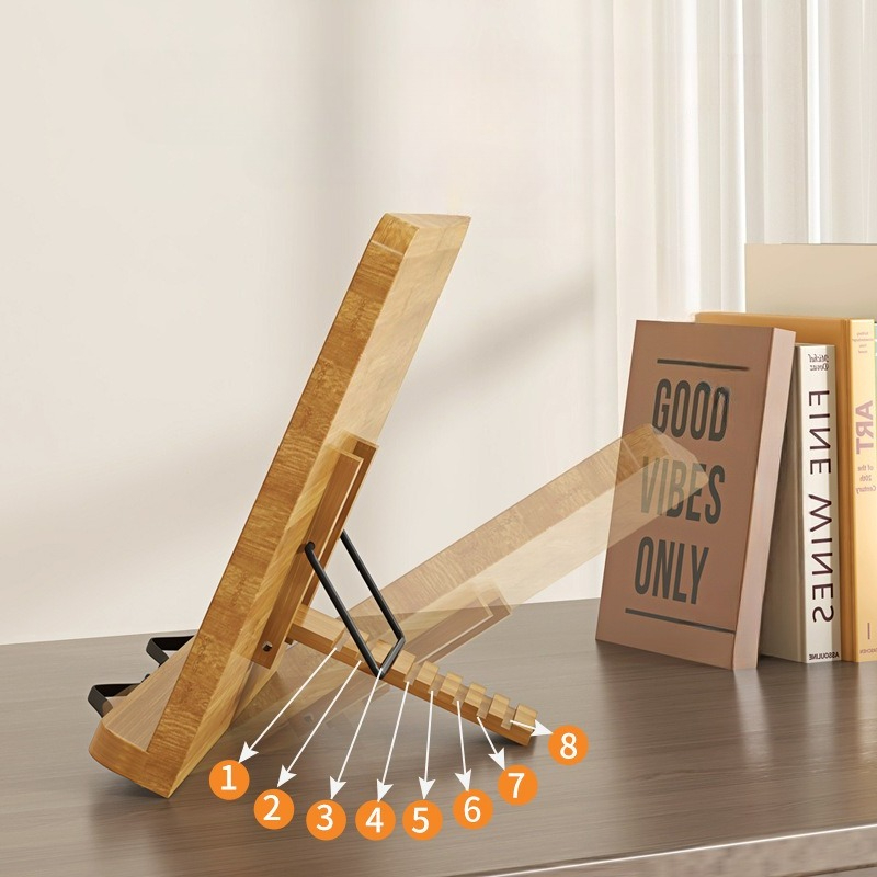 Wooden Reading Book Stand, Mul - Laptop Accessories For Office review and price