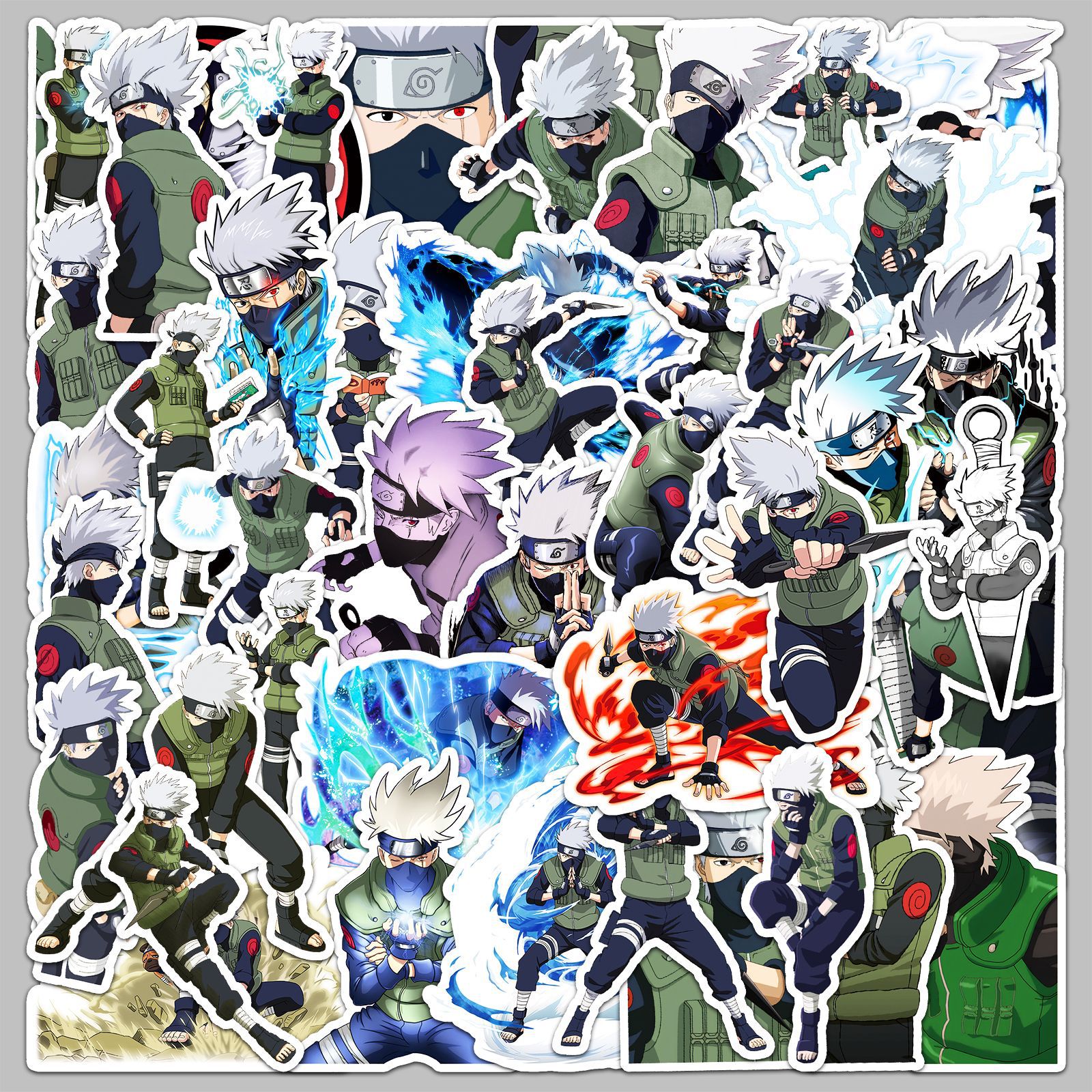 50pcs Anime Naruto Hatake Kaka - Laptop Accessories Stickers review and price