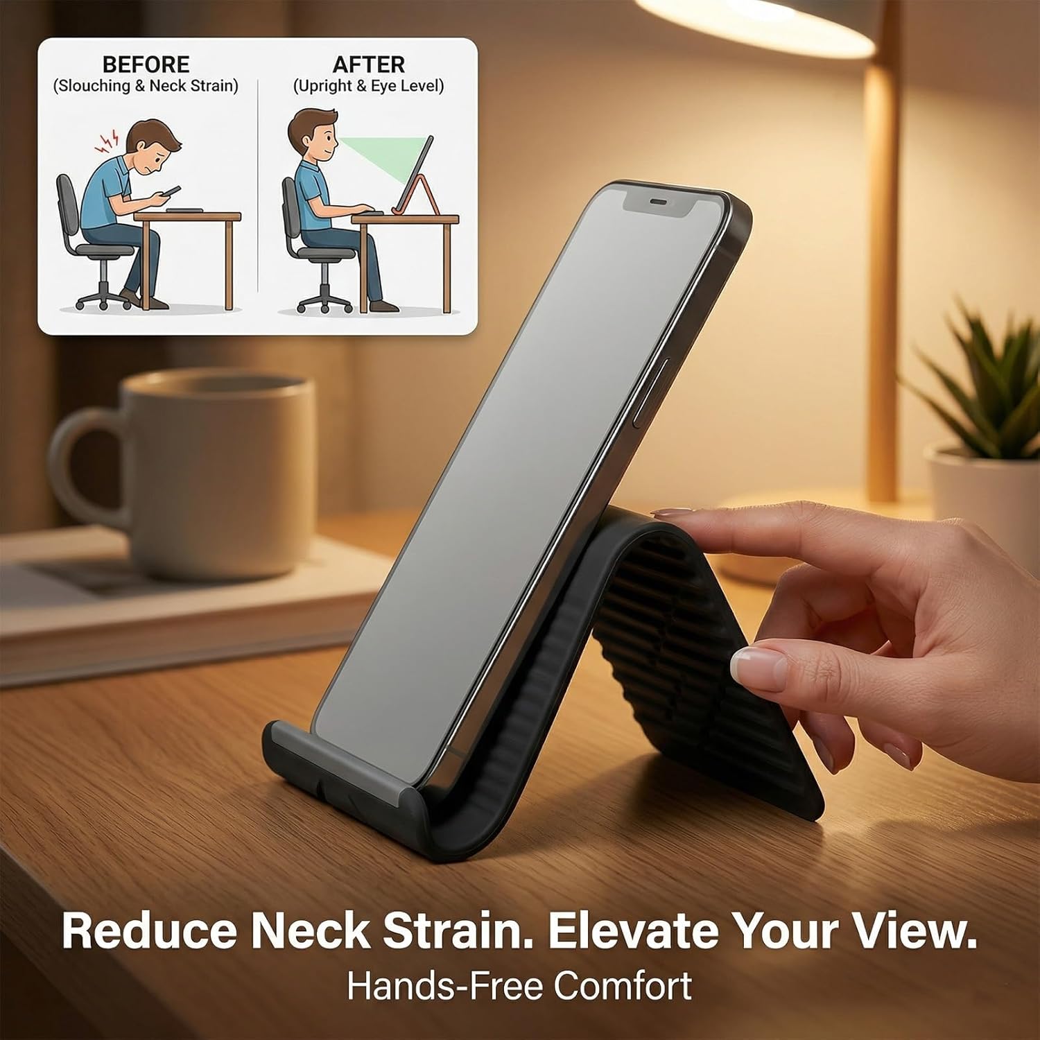 Lazy Portable Phone Stand Sili - Accessories Laptop review and price