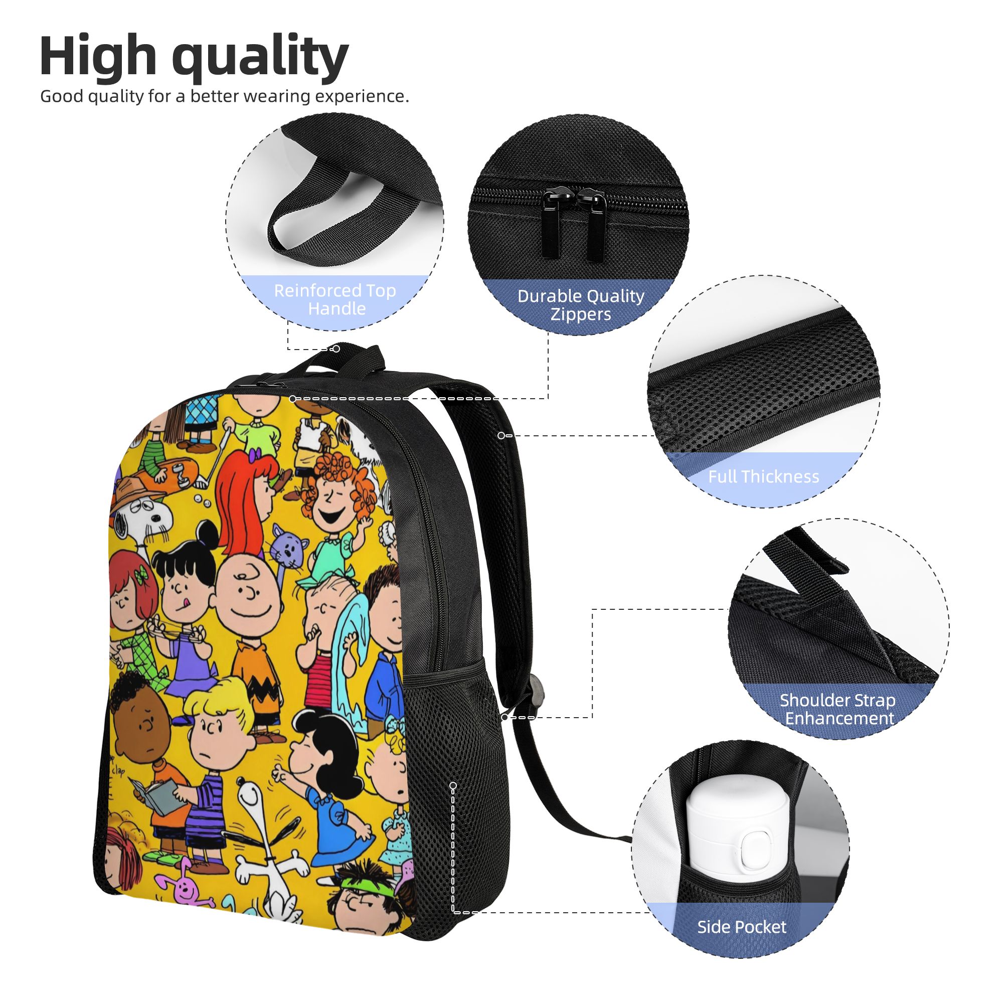 Snoopy Peanuts Fashion Backpac - Laptop Accessories Bag For Men review and price