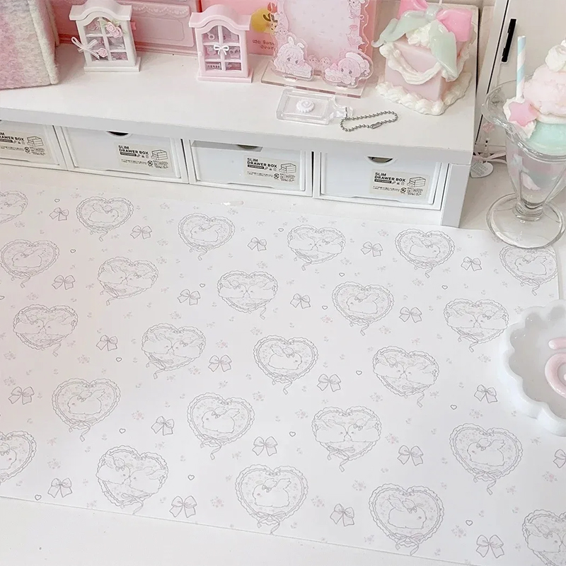Kawaii Pink Rabbit PU Leather  - Laptop Accessories Pink review and price