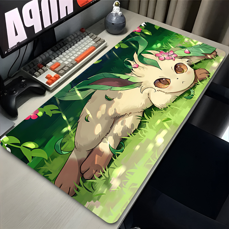 Mouse Pad Gamer P-pokemon Leaf - Laptop Accessories For Office review and price
