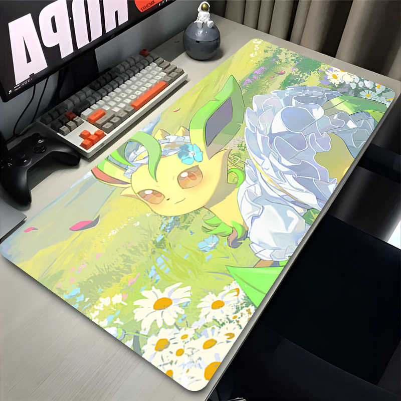 Mouse Pad Gamer P-pokemon Leaf - Laptop Accessories For Office review and price