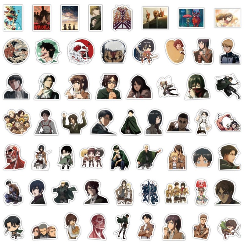 60Pcs Attack on Titan Anime St - Accessories Laptop review and price