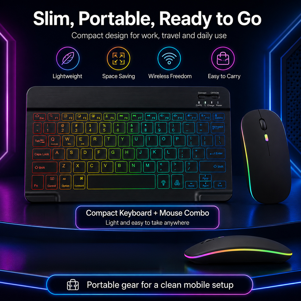 New Ultra Slim Portable 7 Colo - Laptop Accessories Combo review and price