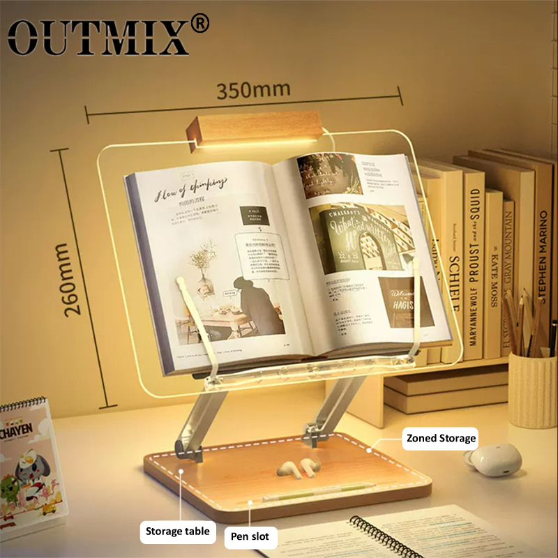 Wooden Reading Stand with ligh - Laptop Accessories For Office review and price