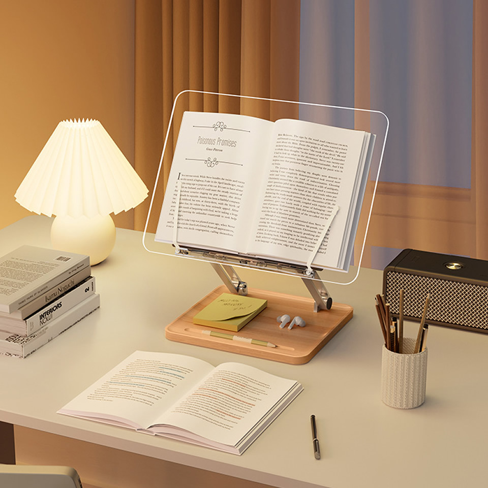 Wooden Reading Stand with ligh - Laptop Accessories For Office review and price