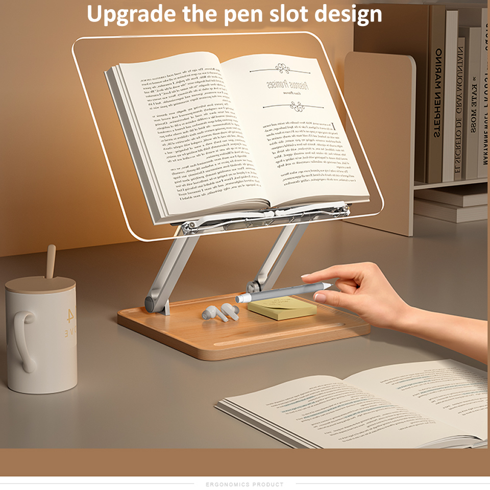 Wooden Reading Stand with ligh - Laptop Accessories For Office review and price