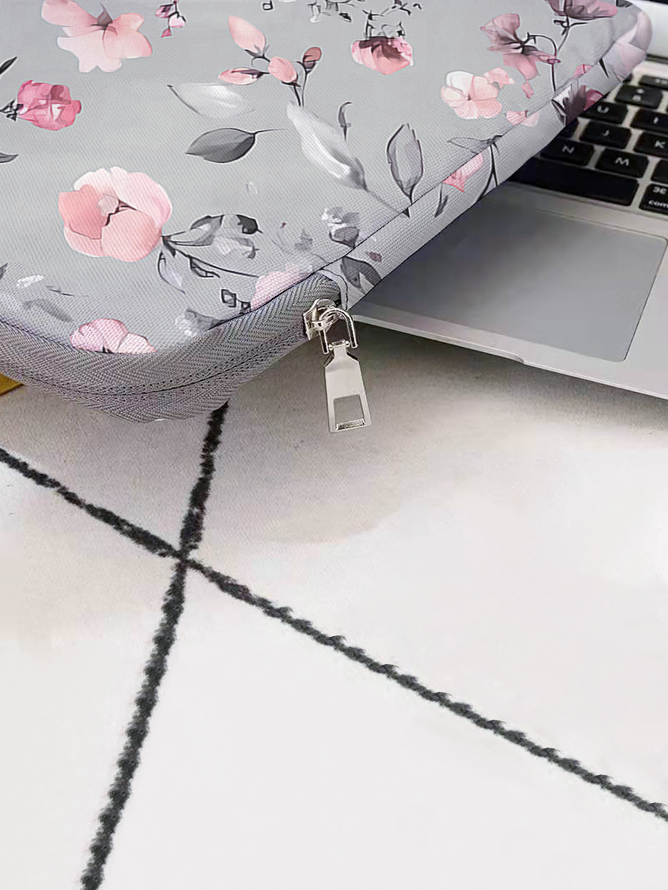 Pink Floral Print Laptop Sleev - Laptop Accessories Pink review and price