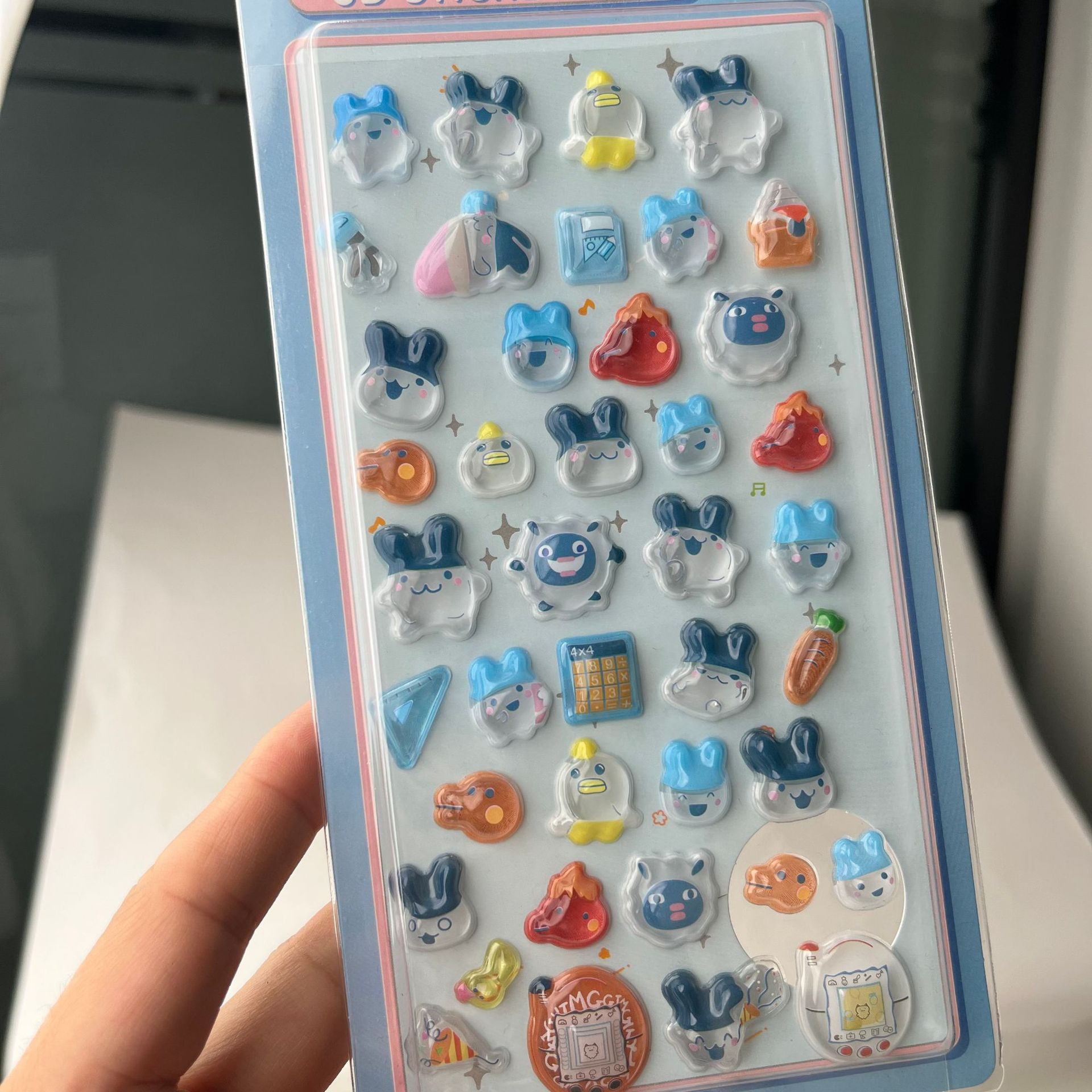 Cute Tamagotchi 3D Puffy Stick - Laptop Accessories Stickers review and price