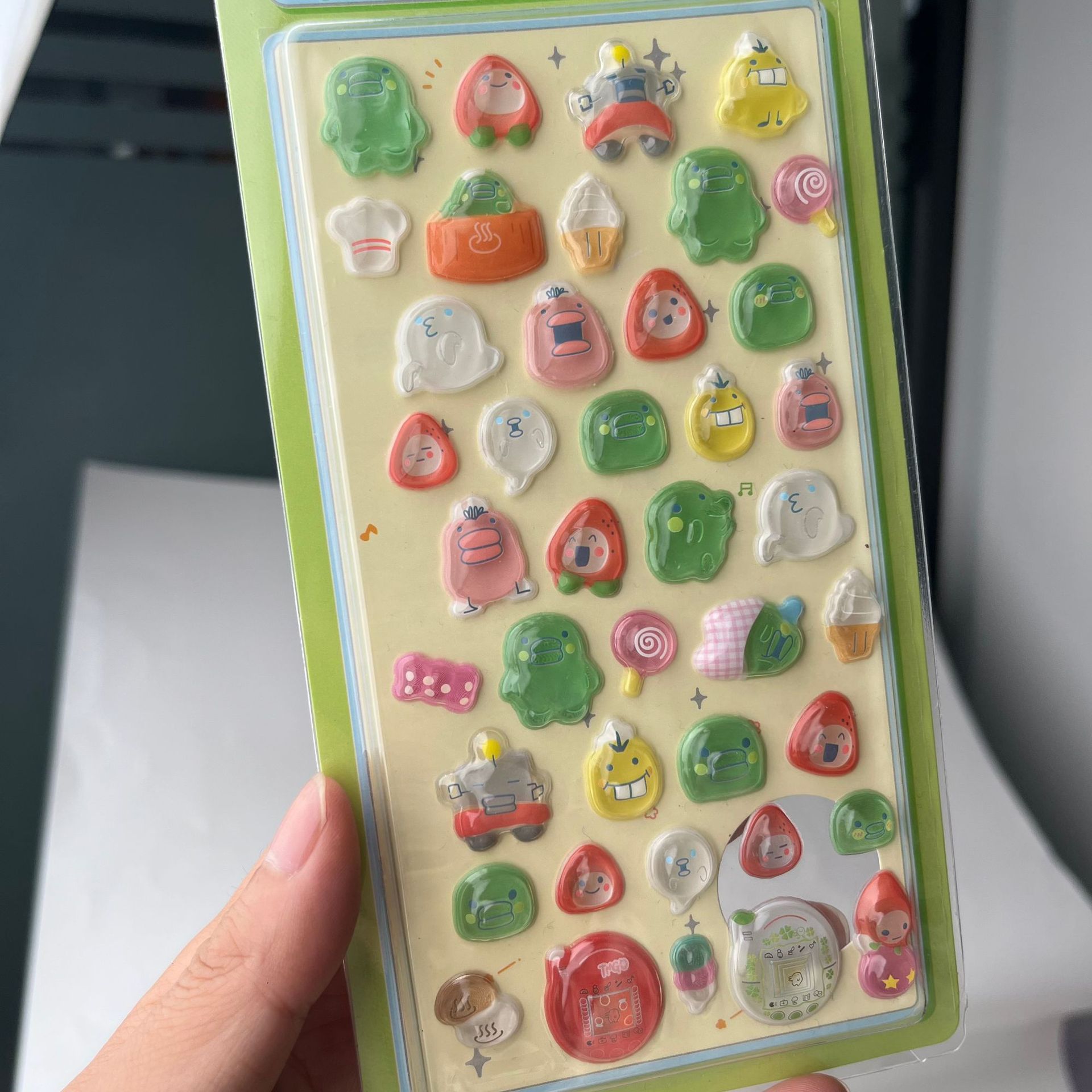 Cute Tamagotchi 3D Puffy Stick - Laptop Accessories Stickers review and price