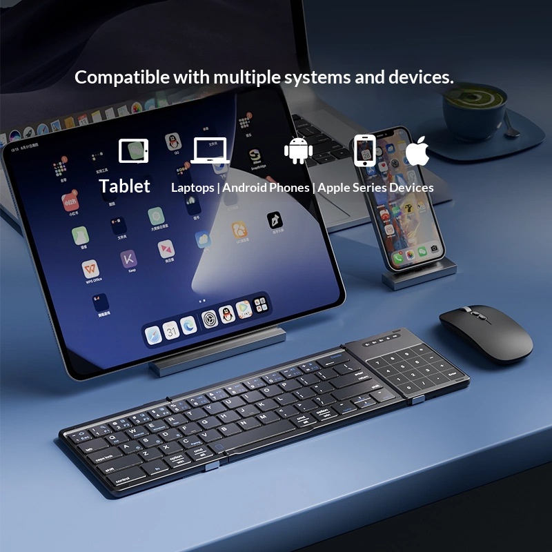 Mengzu Tri Fold Wireless Bluet - Laptop Accessories Computer review and price