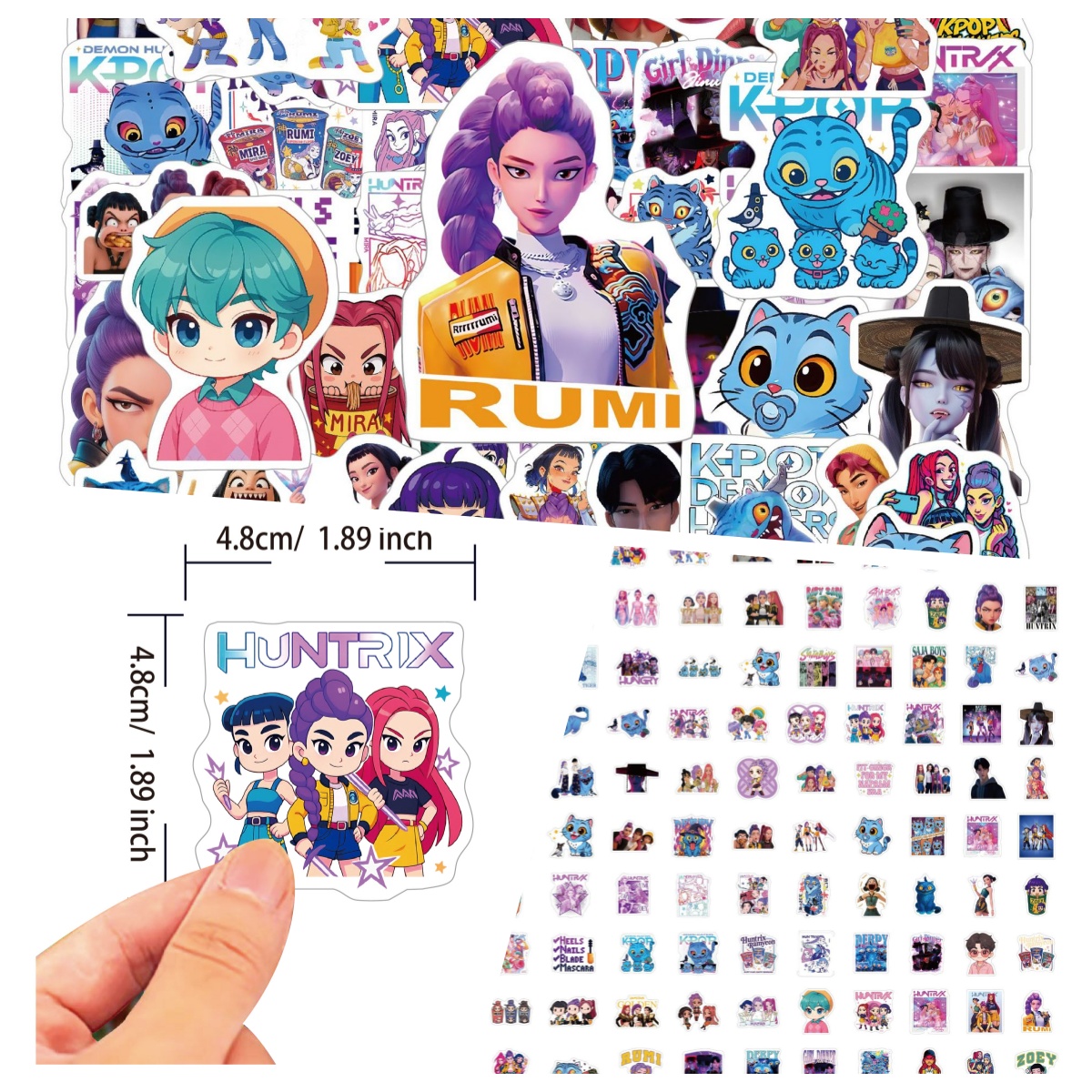 100 cartoon anime stickers are - Laptop Accessories For Office review and price