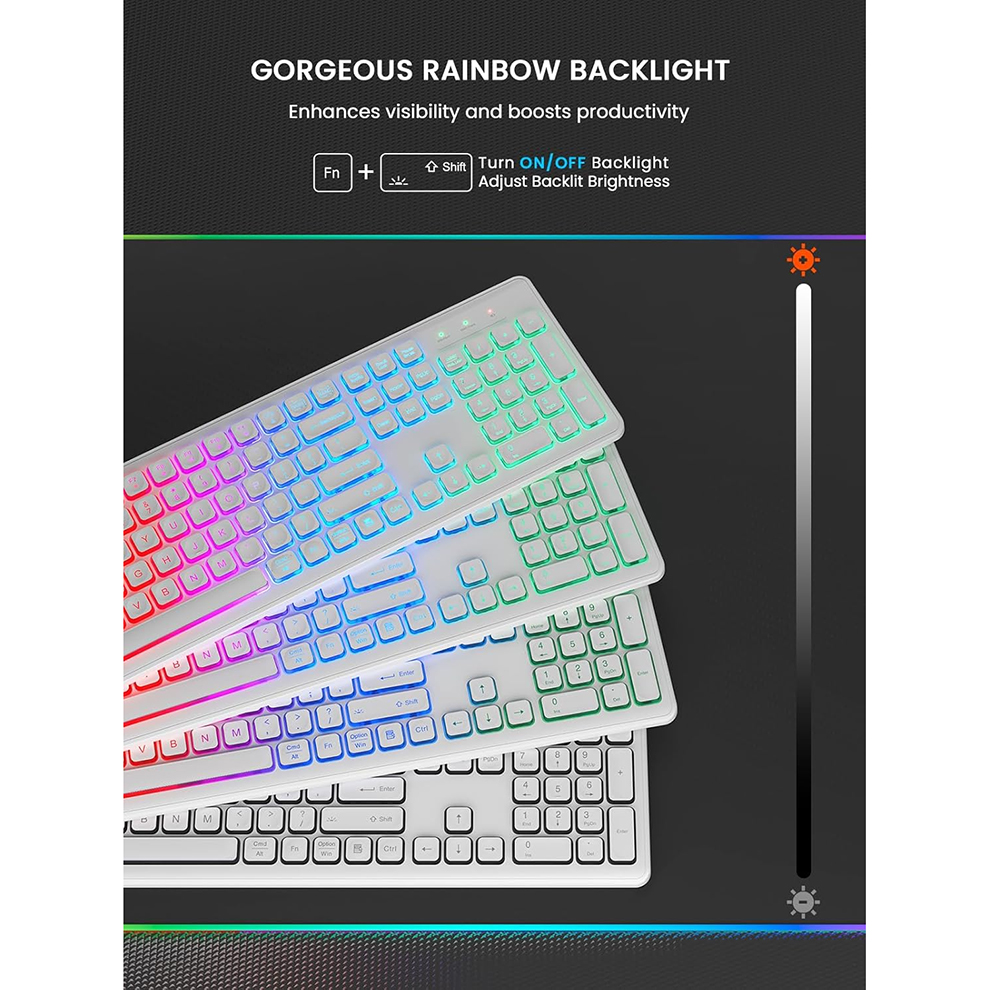 Backlit Wireless Keyboard and  - Laptop Accessories Combo review and price